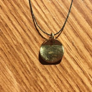 FINAL SALE- Handmade Gold plated sterling silver coin necklace